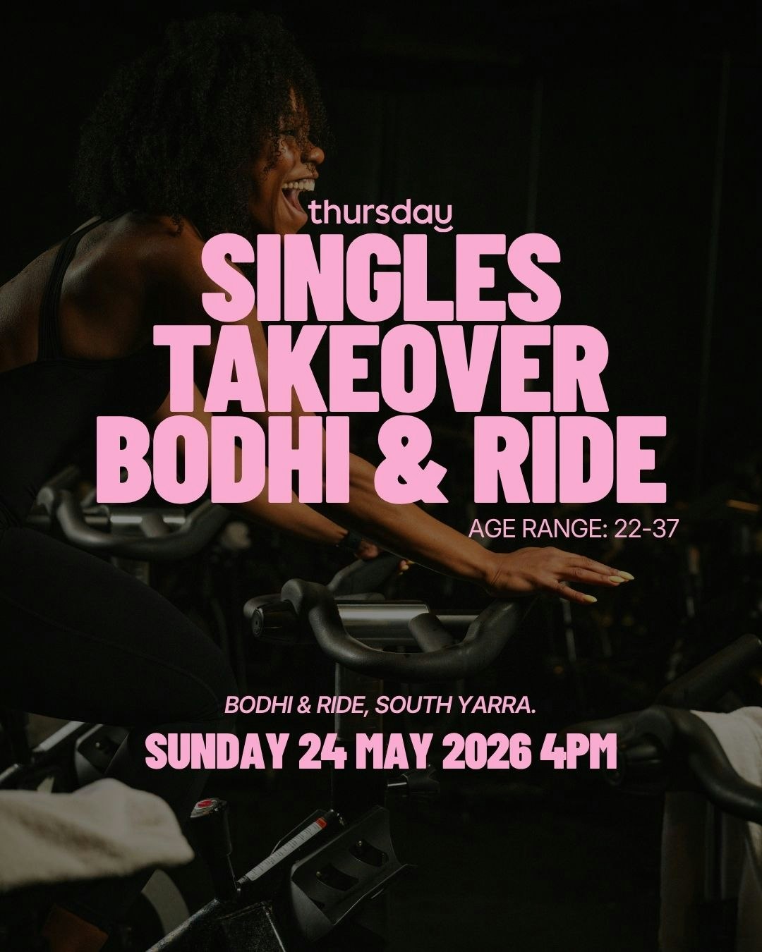 Sunday | Spin Class with Bodhi & Ride 22-37 | South Yarra