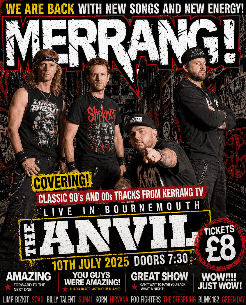 MERRANG!!! Classic 90’s 00’s tracks from Kerrang TV