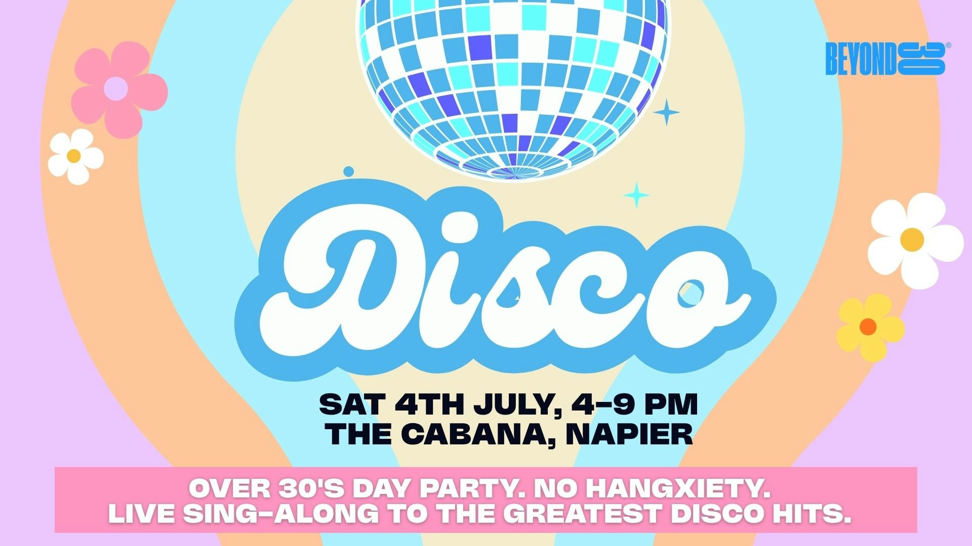 🕺Over 30s Daytime 70s & 80s Disco – Napier, NZ 🪩