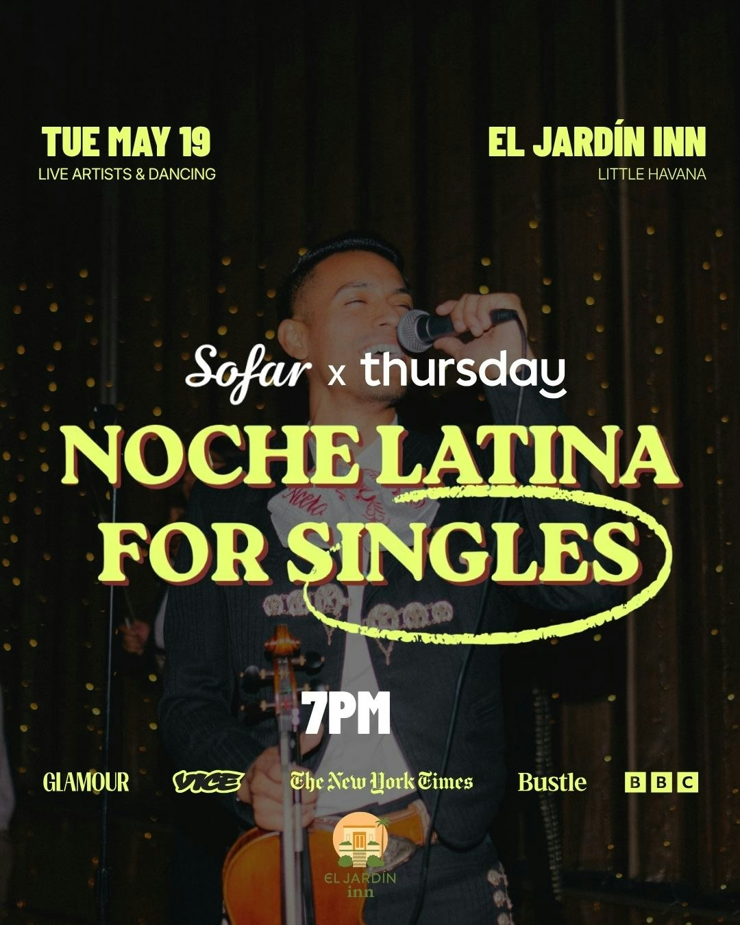 Tuesday | Noche Latina for Singles 🕺💃 (BYOB) | Little Havana