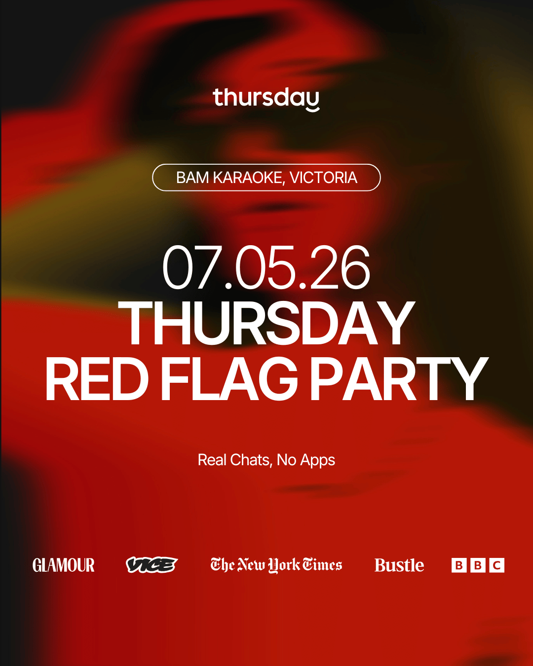 Thursday | Red Flag Party | BAM Victoria