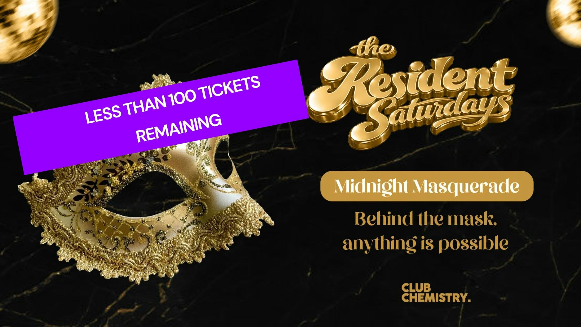 The Resident: Midnight Masquerade *LESS THAN 100 TICKETS REMAINING*