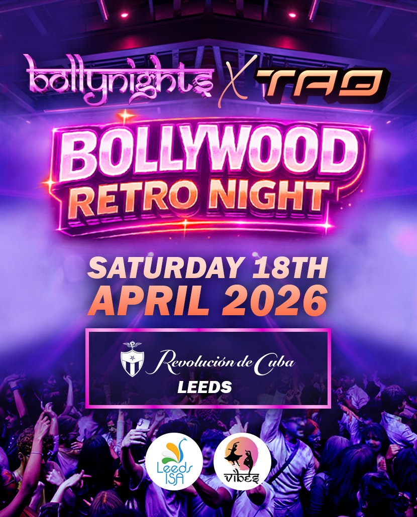 Leeds Bollynights  – Bollywood Retro Night Edition | Saturday 18th April | Revolución de Cuba Leeds