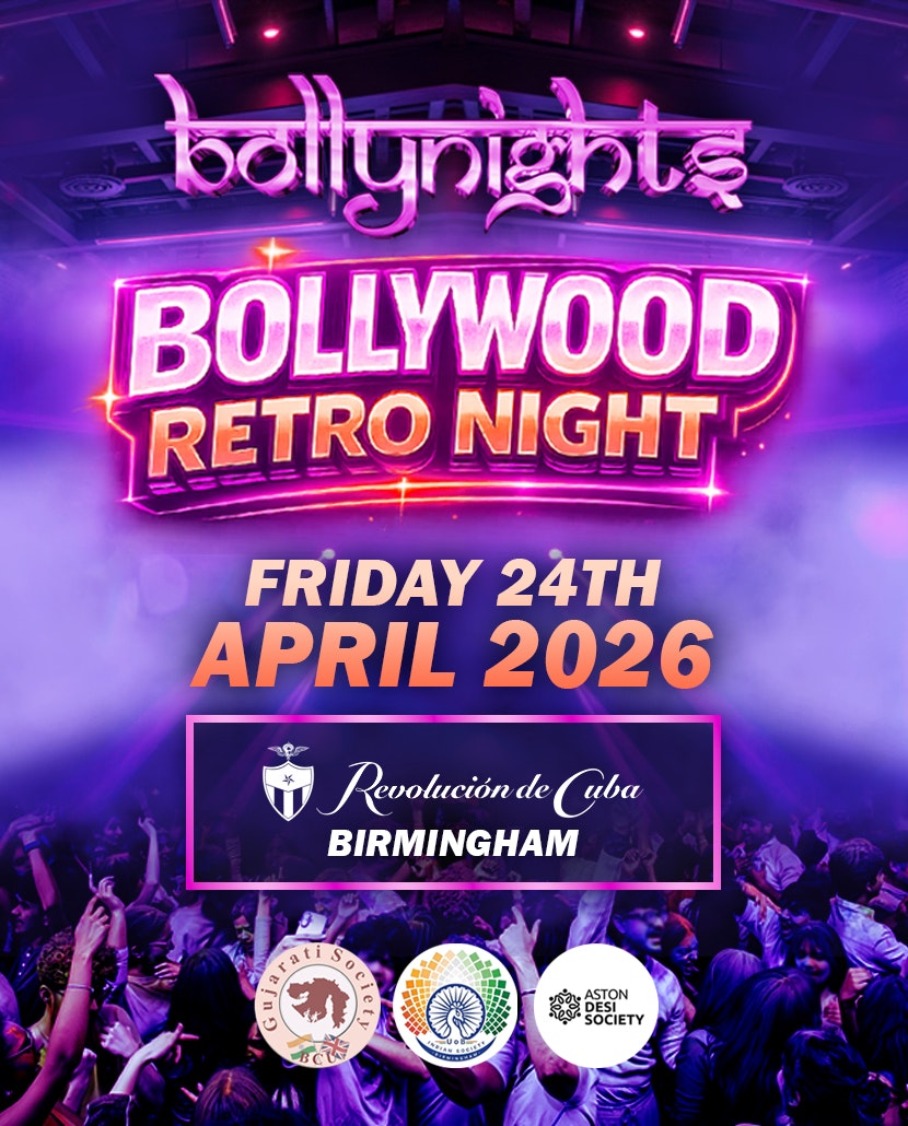 Bollynights Birmingham – Retro Night | Friday 24th April | Revolución de Cuba Birmingham