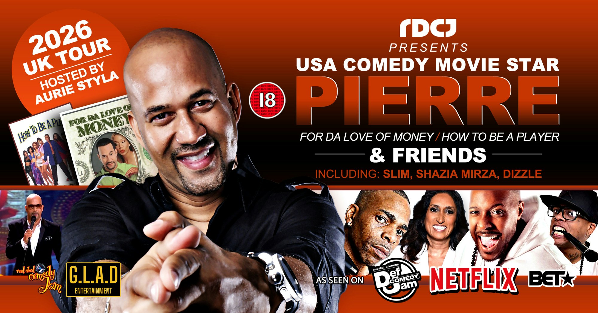 RDCJ PRESENTS USA COMEDY MOVIE  STAR PIERRE & FRIENDS – Birmingham