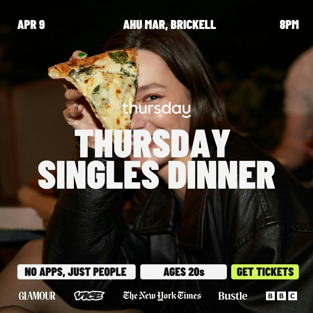 Thursday | The Prelude: Singles Dinner at Ahu Mar (Ages 20s) | Brickell