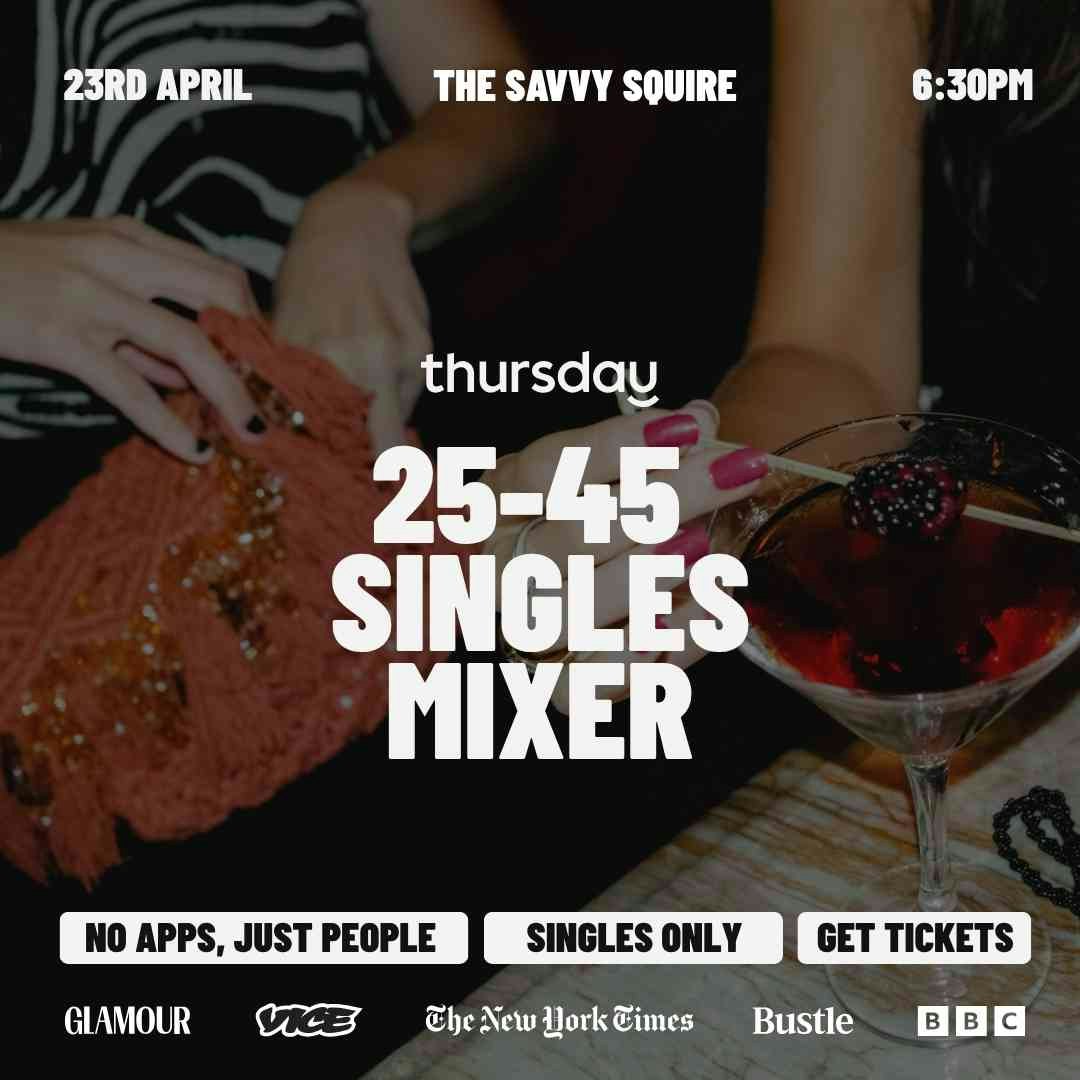 Thursday | 25-45 Singles Mixer @ The Savvy Squire | Mooloolaba