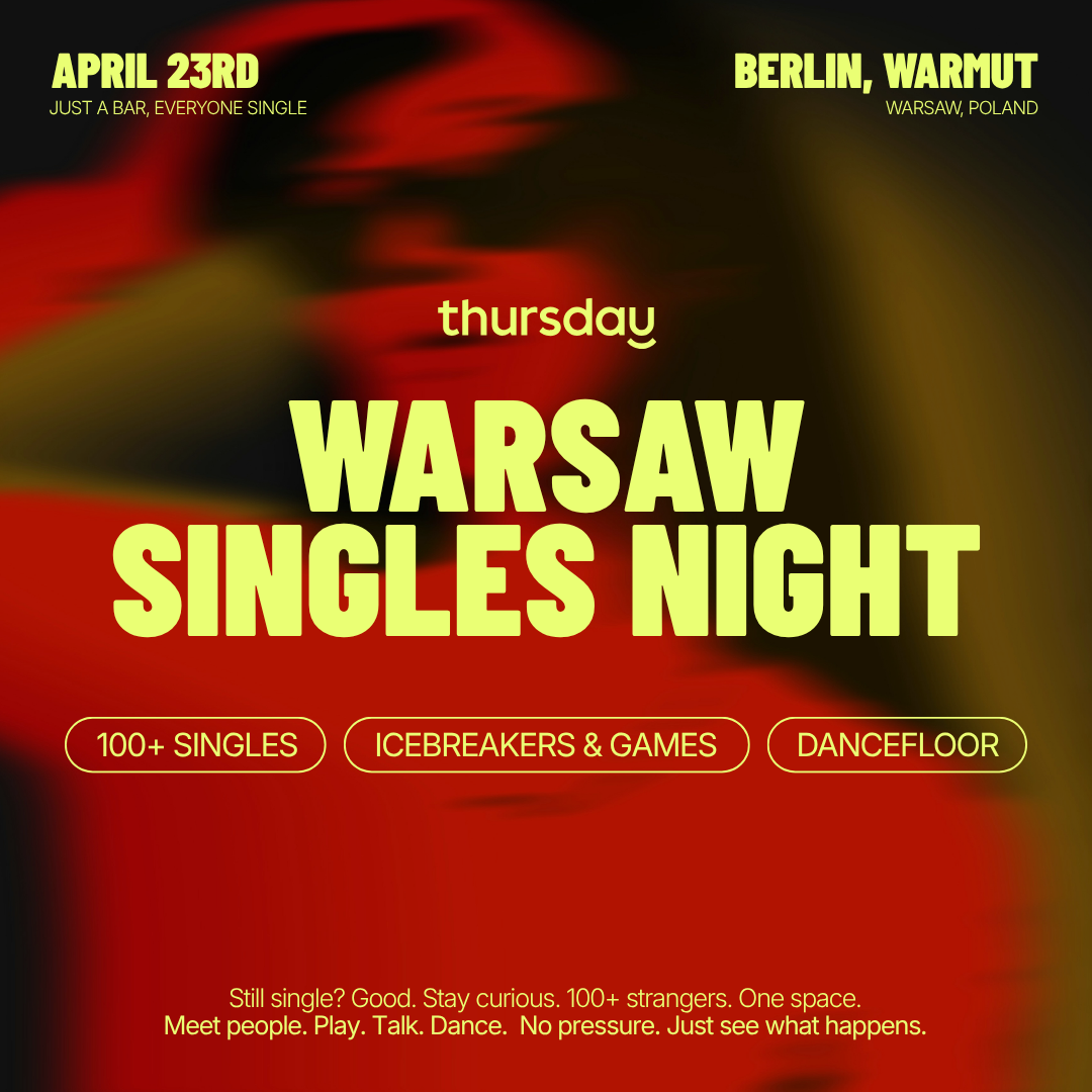 Thursday | ✨ WARSAW SINGLES NIGHT @BERLIN, WARMUT | Warsaw