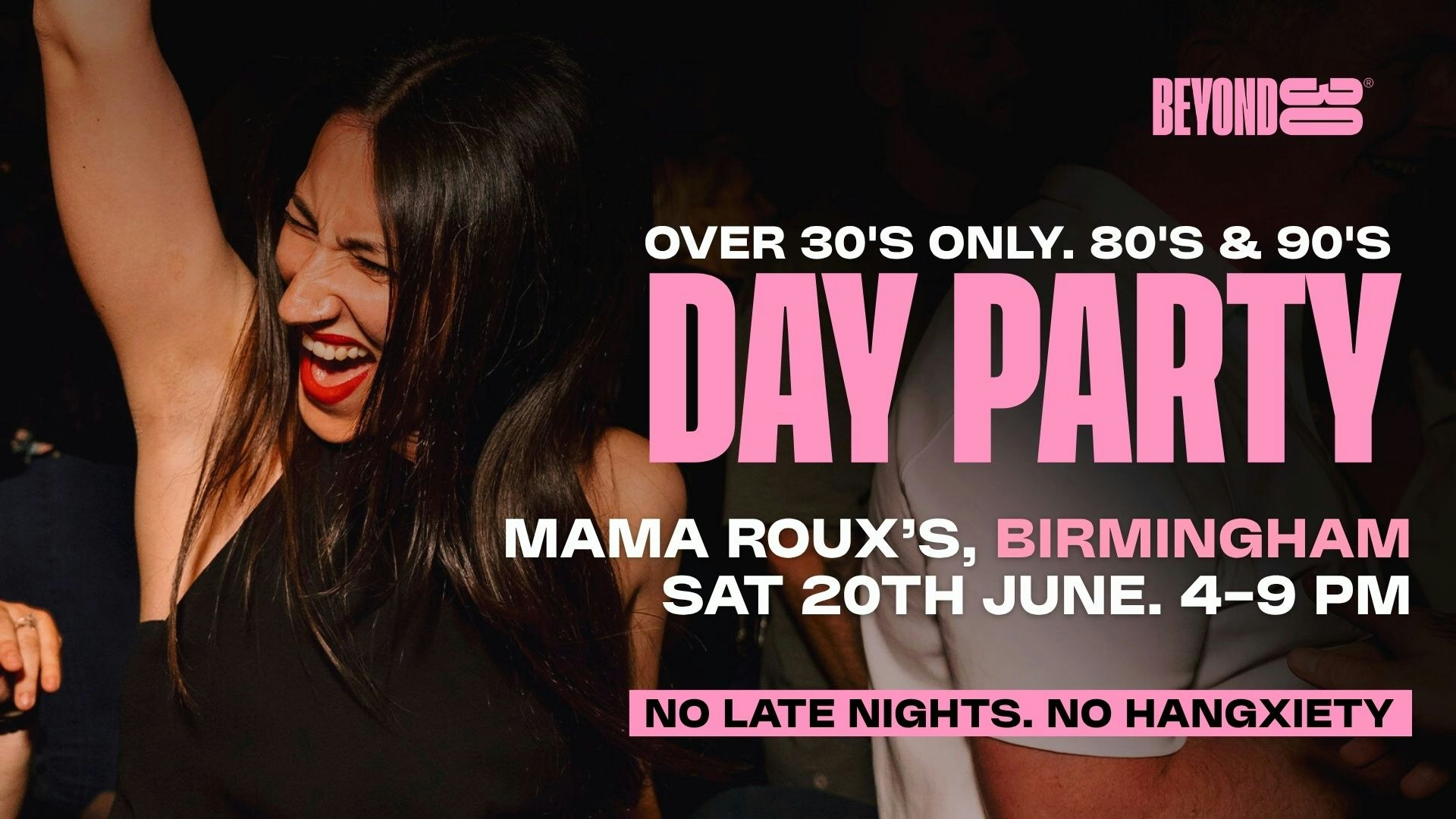 80s & 90s Over 30s Daytime Clubbing – BIRMINGHAM🕺🏽