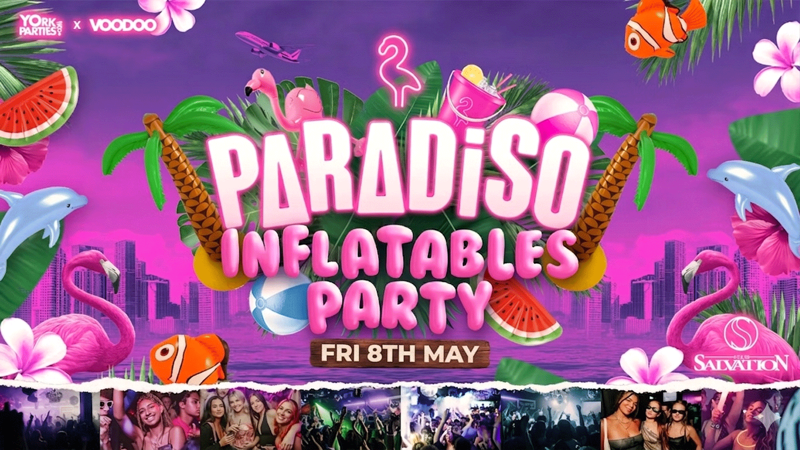PARADISO FRIDAYS Student Paradise INFLATABLES PARTY🦩