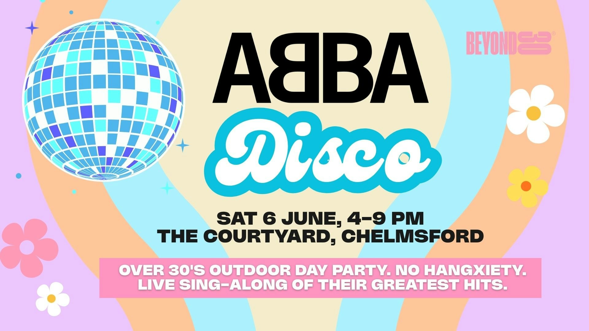 OVER 30 DAYTIME ABBA DISCO – CHELSMFORD ⭐