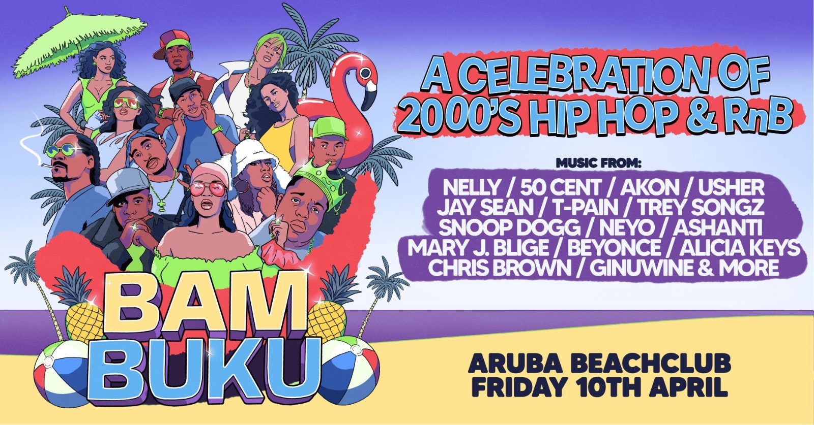 BAMBUKU – Bournemouth’s BIGGEST 00’s RnB Throwback Party @Aruba