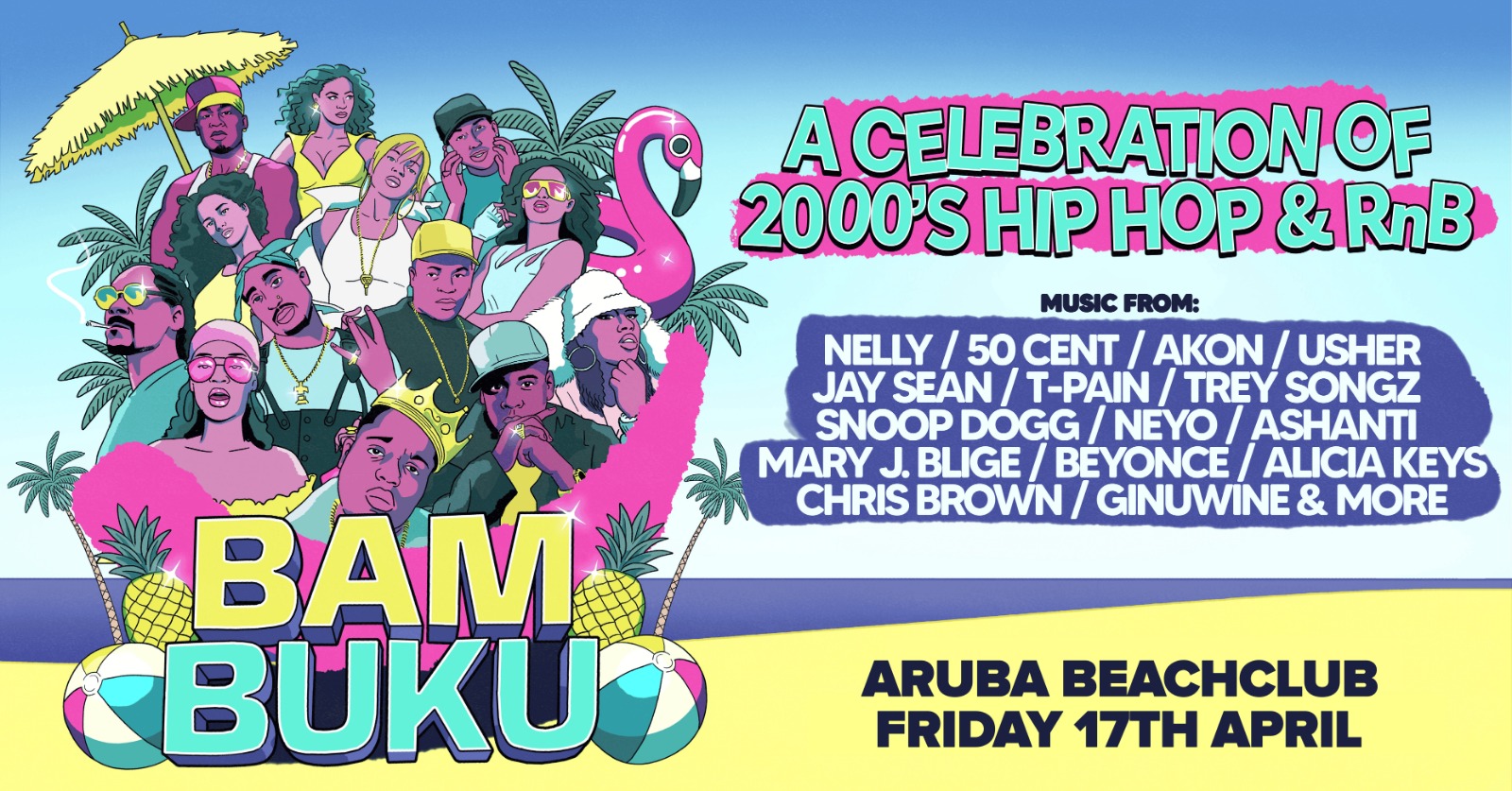 BAMBUKU – Bournemouth’s BIGGEST 00’s RnB Throwback Party @Aruba