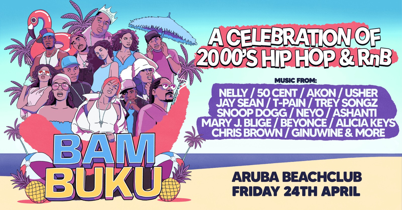 BAMBUKU – Bournemouth’s BIGGEST 00’s RnB Throwback Party @Aruba