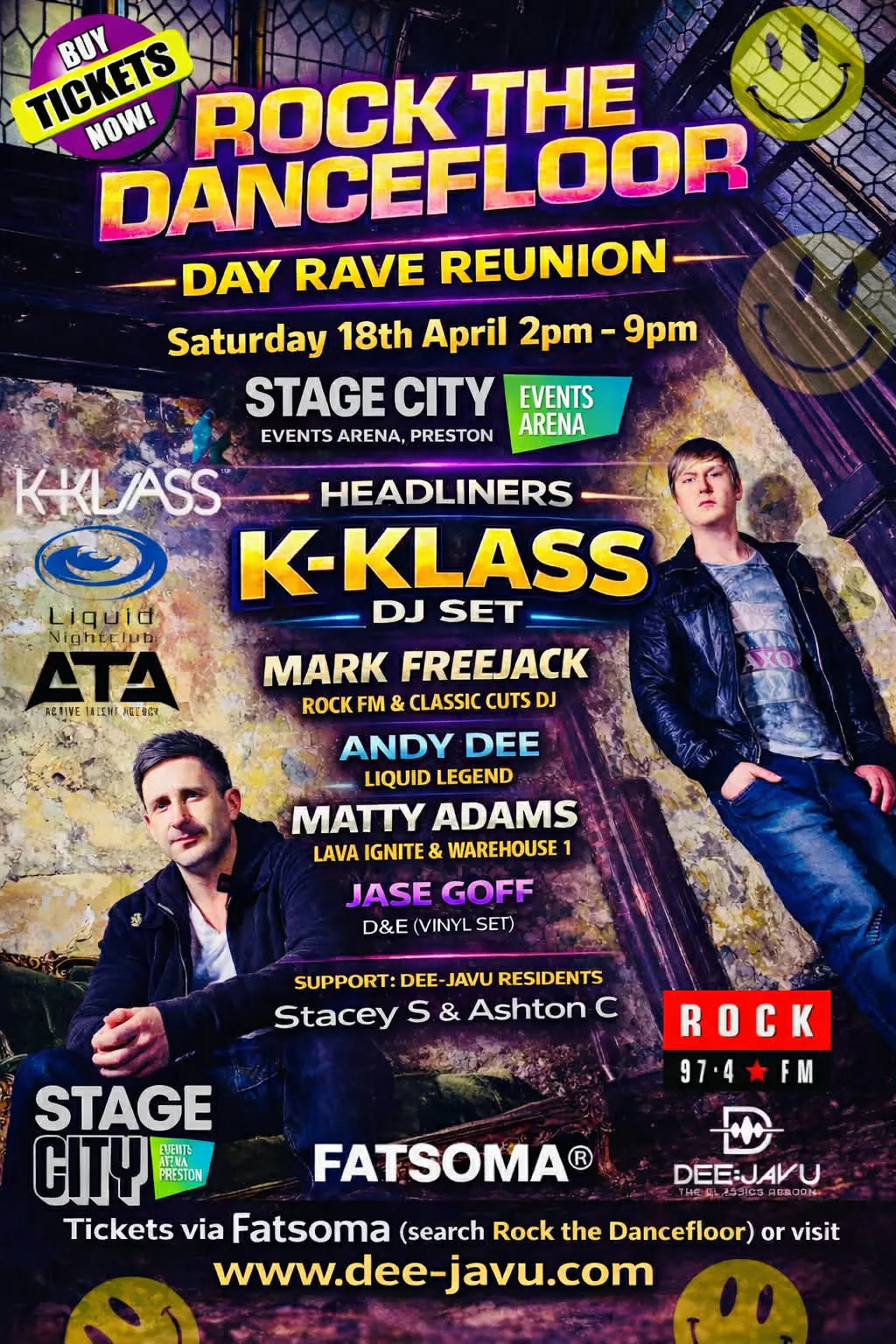 ROCK THE DANCE FLOOR - DAY RAVE at Stage City, Preston on 18th Apr ...
