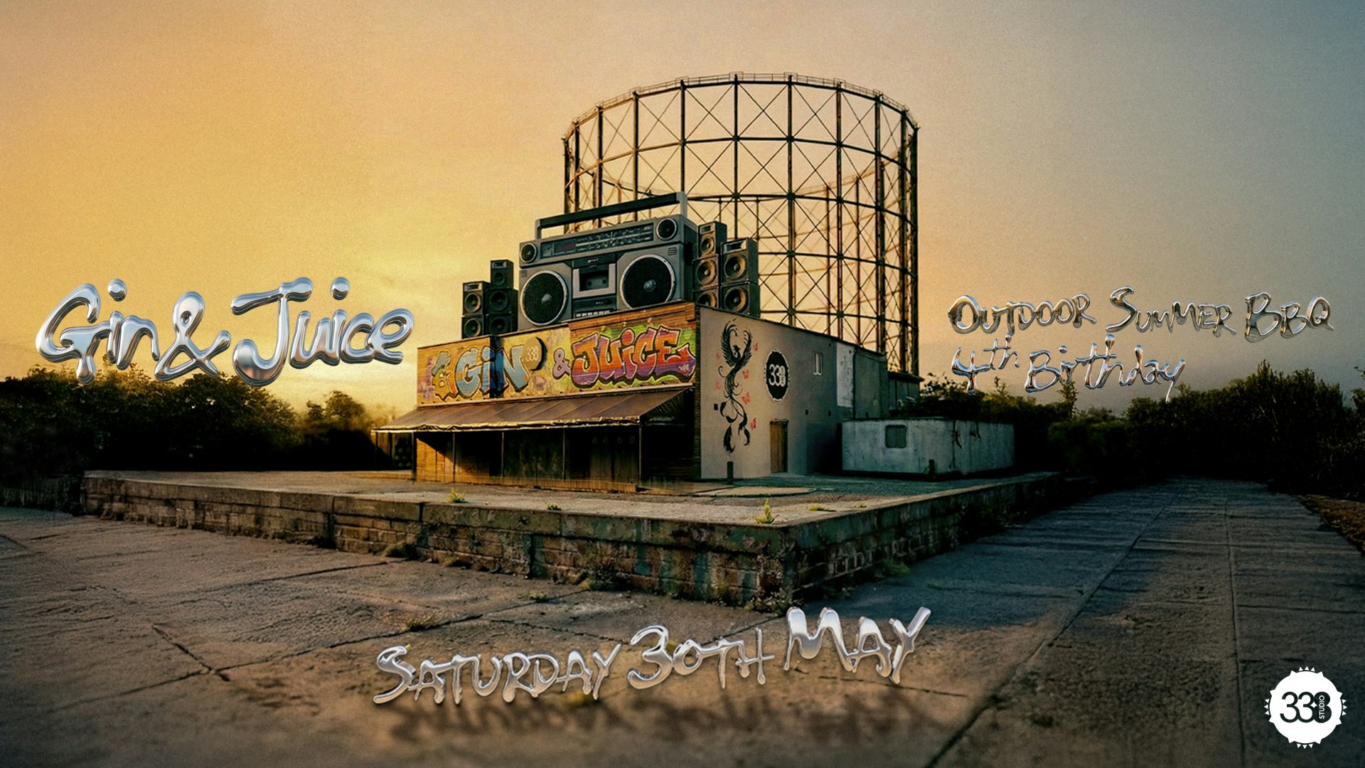 Gin & Juice – 4th Birthday – Outdoor Summer BBQ ☀️