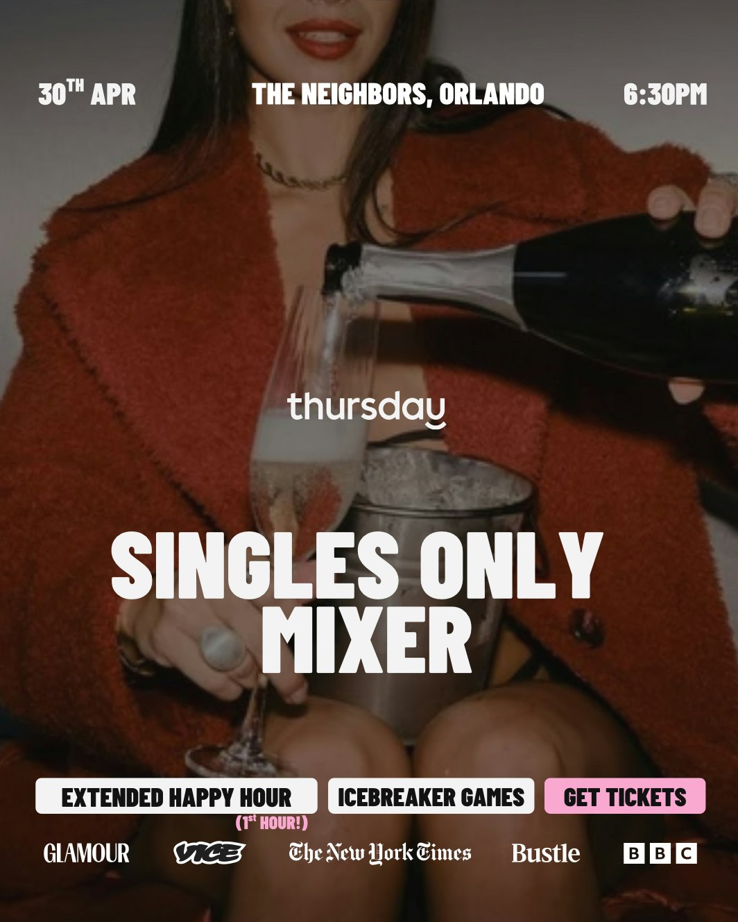💘Thursday | Singles Only Mixer | Orlando, FL
