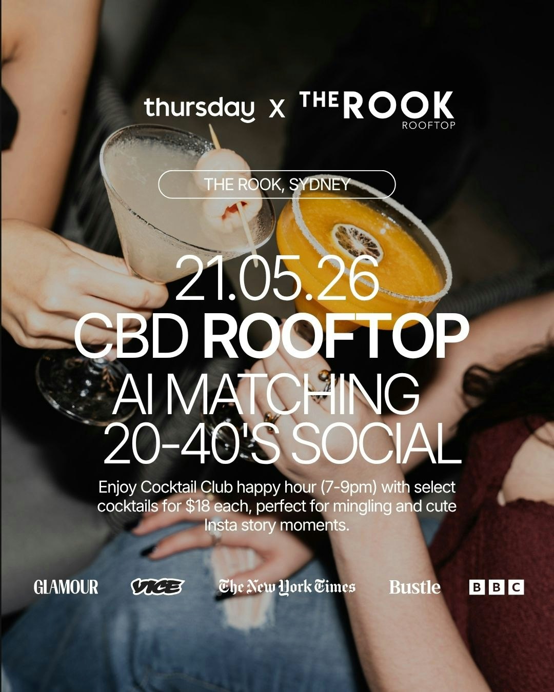 Thursday | The Rook (20-40) | Sydney CBD