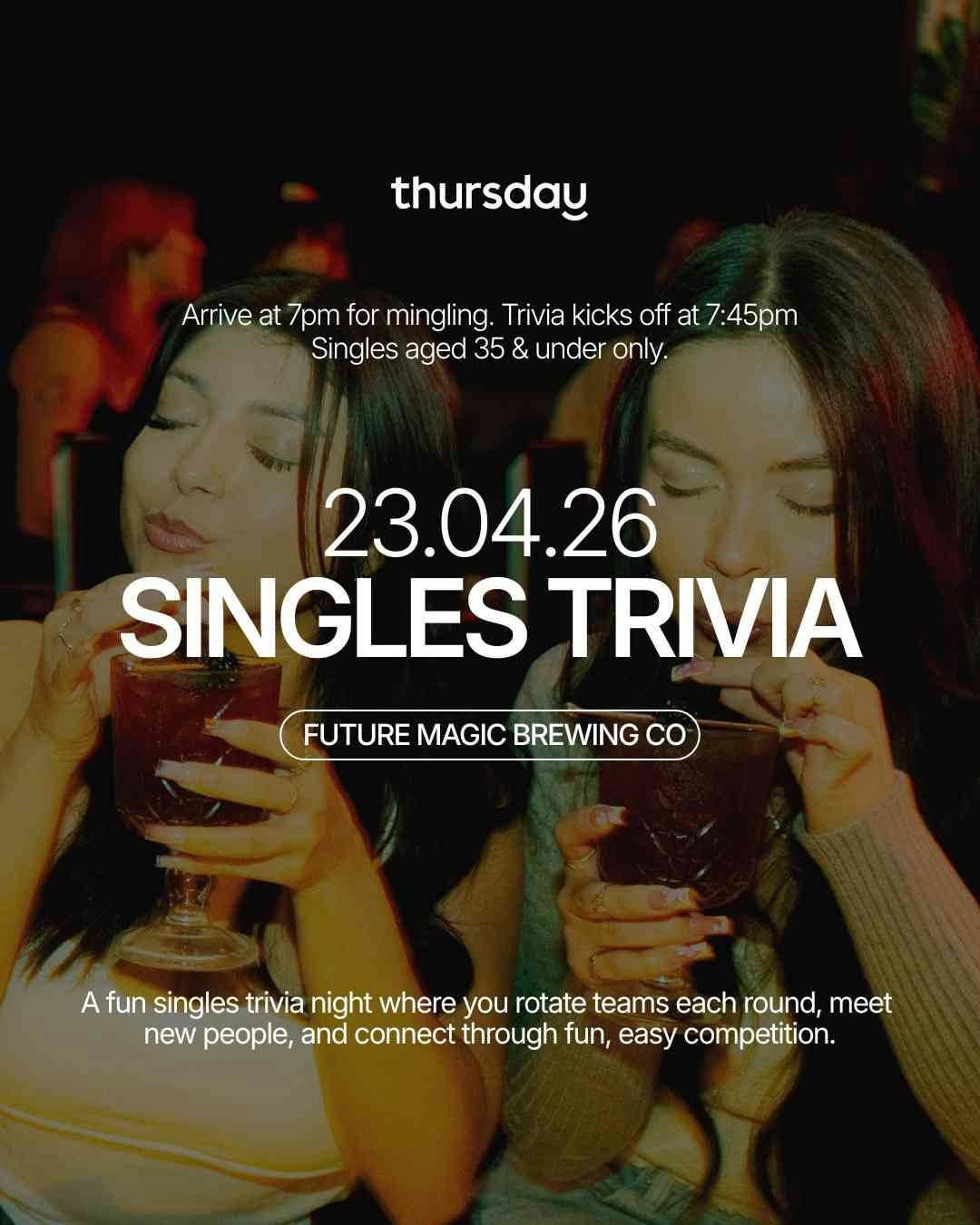 Thursday | Singles Trivia Night @ Future Magic Brewing Co. (U35) | East Brisbane