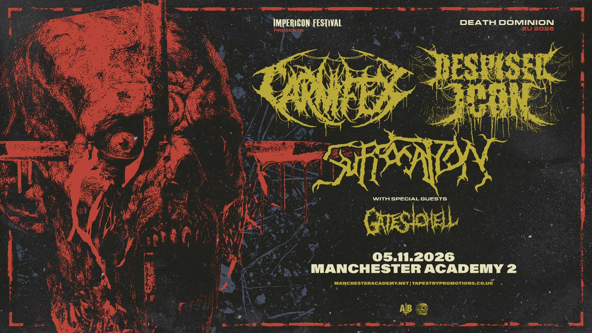 DESPISED ICON, CARNIFEX, SUFFOCATION
