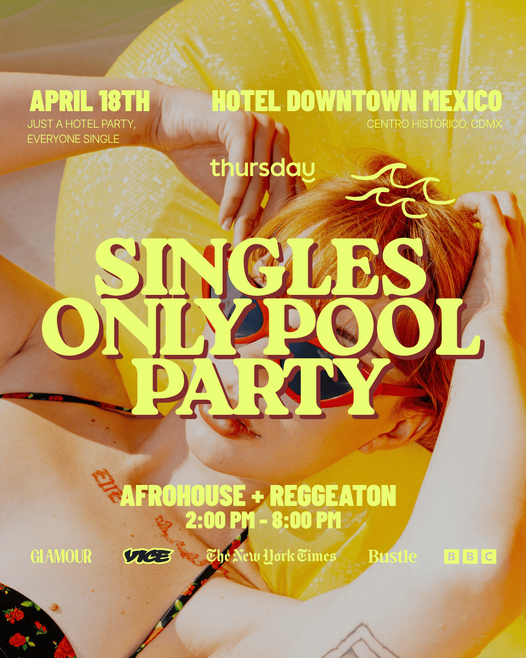 Thursday | Spring Break Singles Pool Party | Mexico City