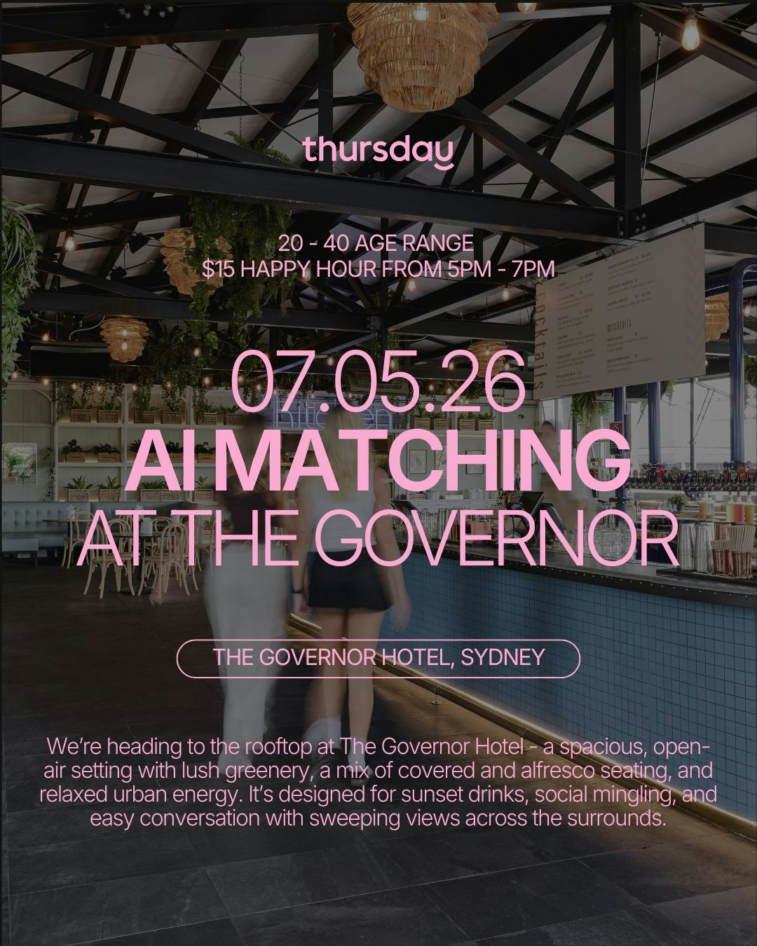 Thursday | Governor Hotel (20-40) | Macquarie Park