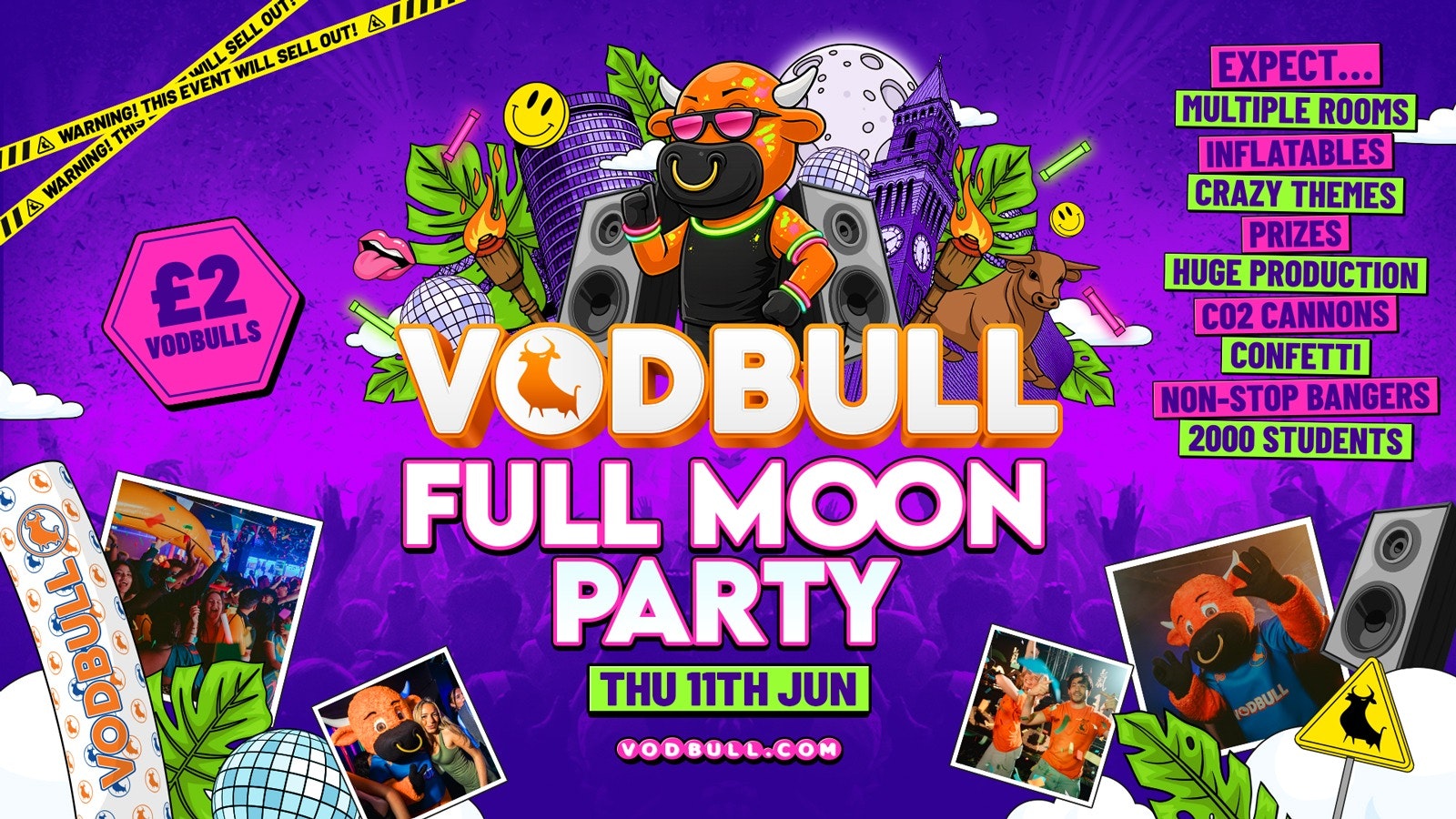 🧡 VODBULL FULL MOON PARTY ⚠️[ON SALE NOW!!]⚠️ at ROSIES!! 11/06