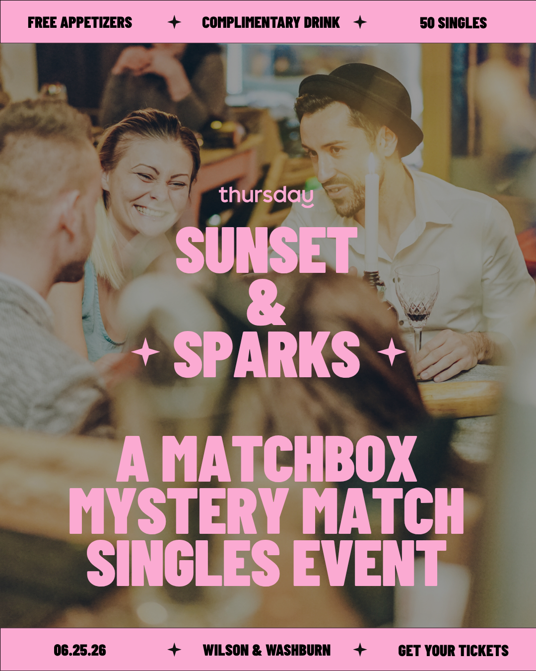 Sunset and Sparks | Matchbox Matchmaking Event