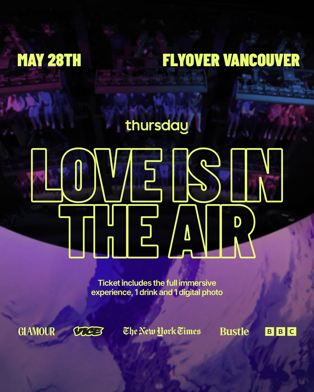 Thursday | Love is in the Air – An Immersive Singles Event | Flyover Vancouver