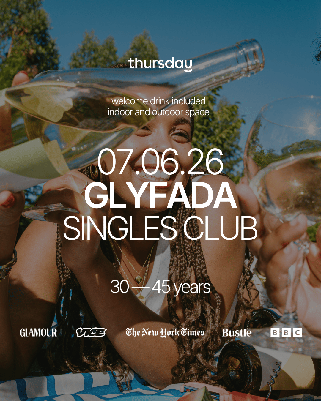 Sunday | Glyfada Singles Club | Glyfada | 30-45