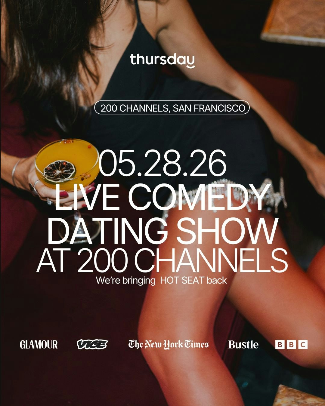 Thursday I Live Comedy Dating Show & Singles Mixer @ 200 Channels I San Francisco