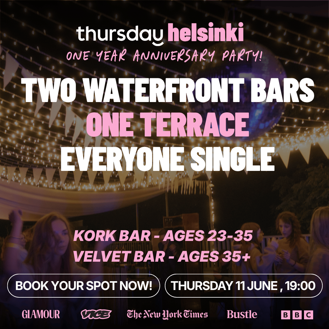Two Waterfront Bars, Everyone Single | Helsinki One Year Anniversary Night | Kork Bar | Book at thursday.com