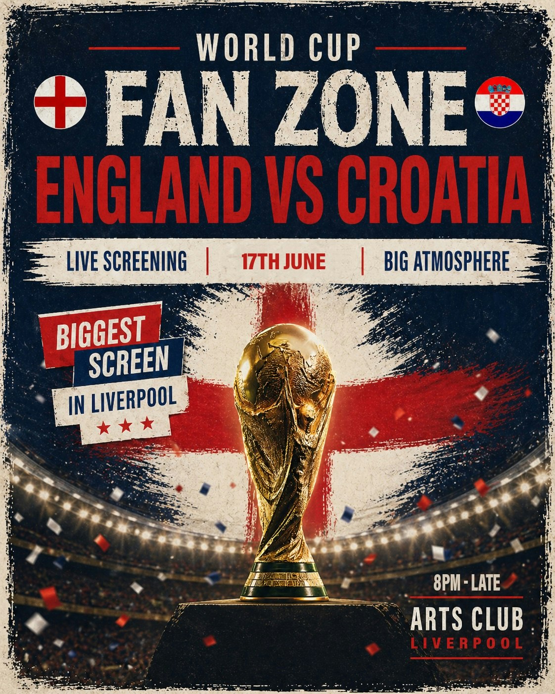 ENGLAND VS CROATIA – WORLDCUP FANZONE