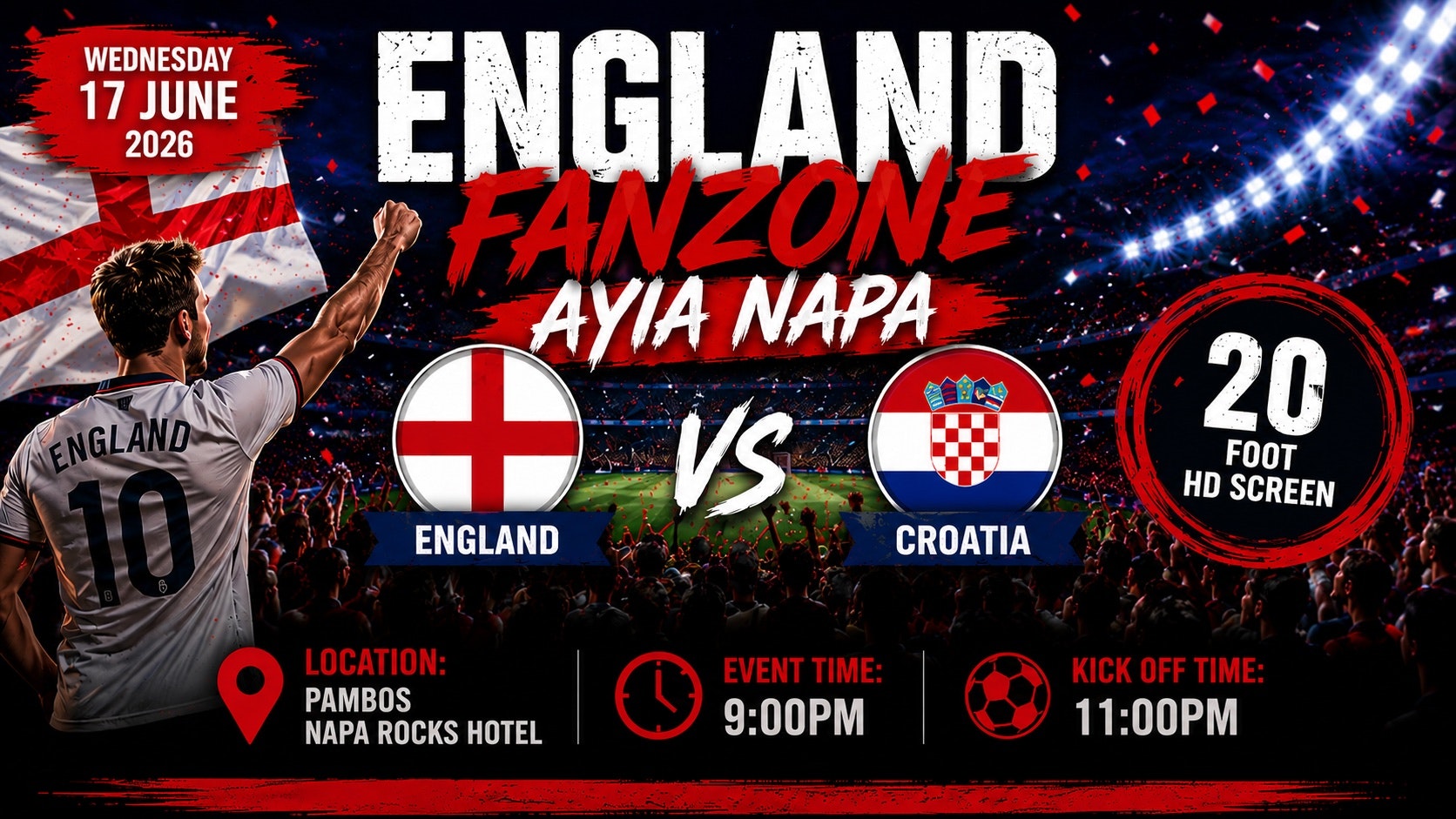 England vs Croatia FANZONE