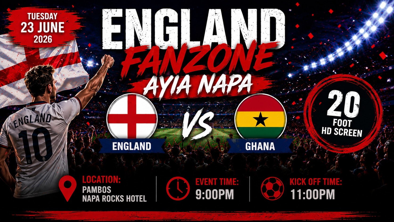 England vs Ghana FANZONE & Projekt Live w/ Nathan Dawe