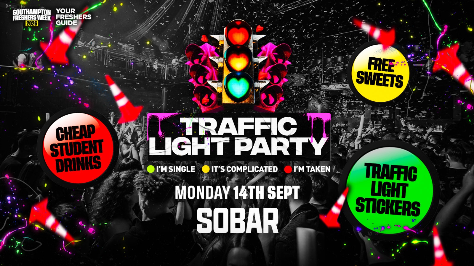 Traffic Light Party | Southampton Freshers 2026