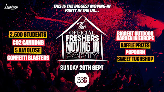 THE OFFICIAL LONDON FRESHERS MOVING IN PARTY @ STUDIO 338 - LONDON FRESHERS WEEK 2026 [WEEK 2]