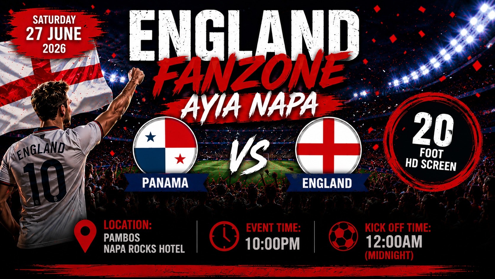 England vs Panama FANZONE