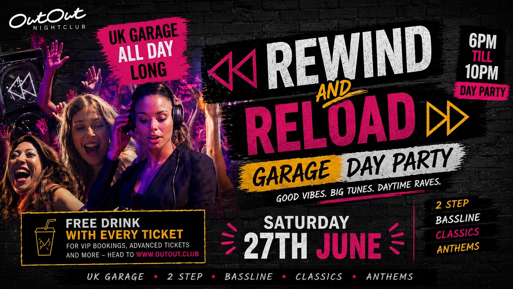 Garage Day Party – Over 25’s