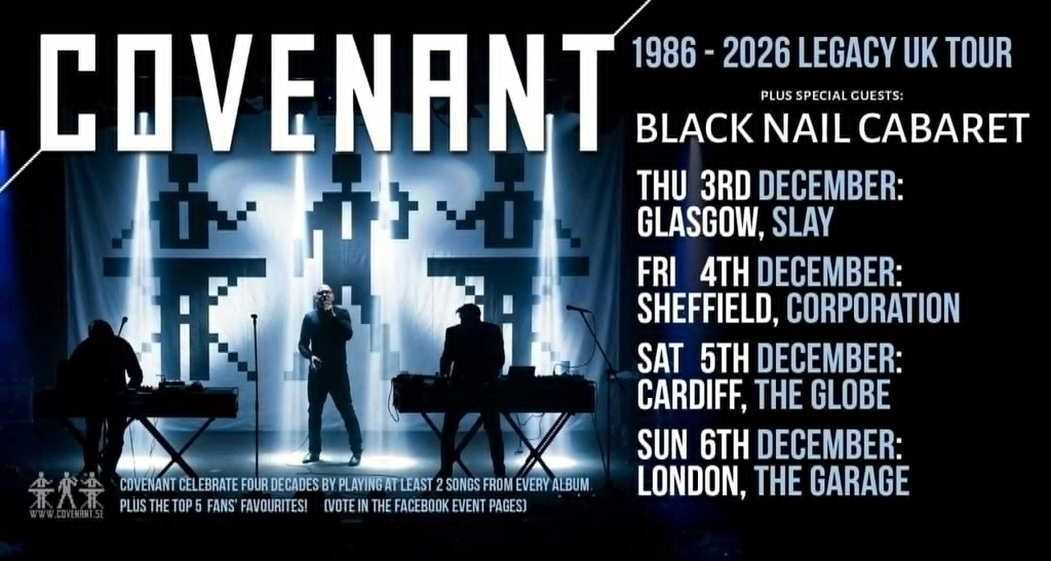 COVENANT 1986-2026 Legacy Tour + Special Guests BLACK NAIL CABARET
