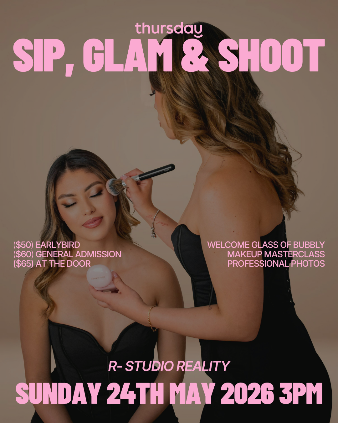 Connections For Her | Sip, Glam & Shoot | R Studio