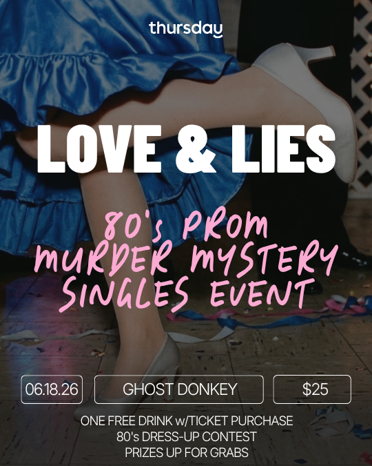 LOVE & LIES | 80’s Murder Mystery Event
