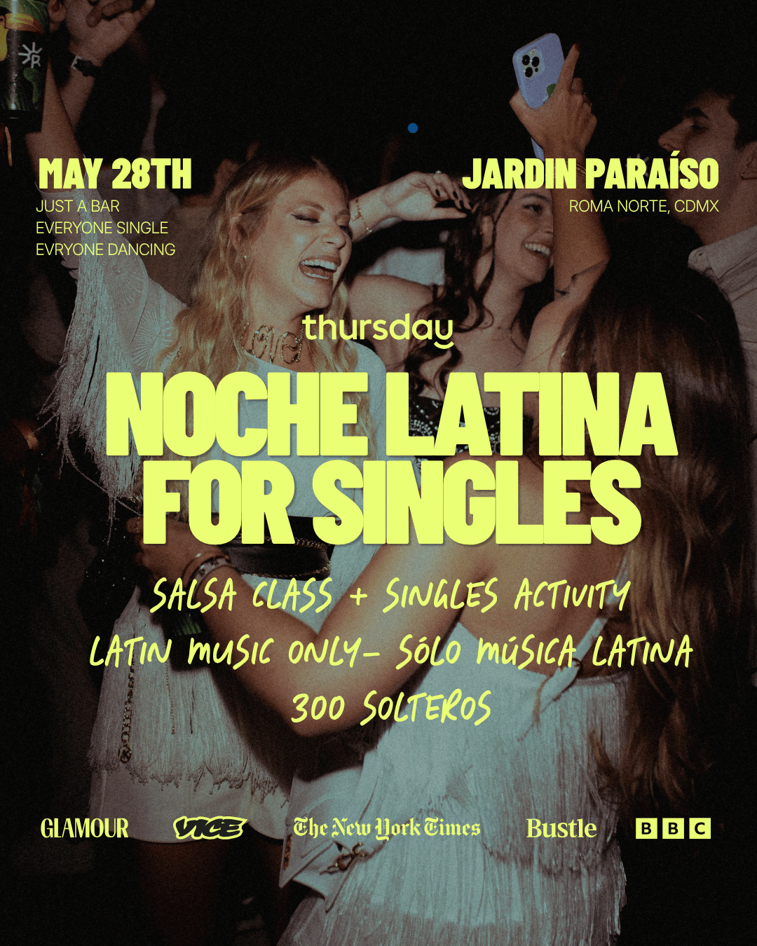 Thursday | Noche Latina for Singles 💃🕺 | Mexico City