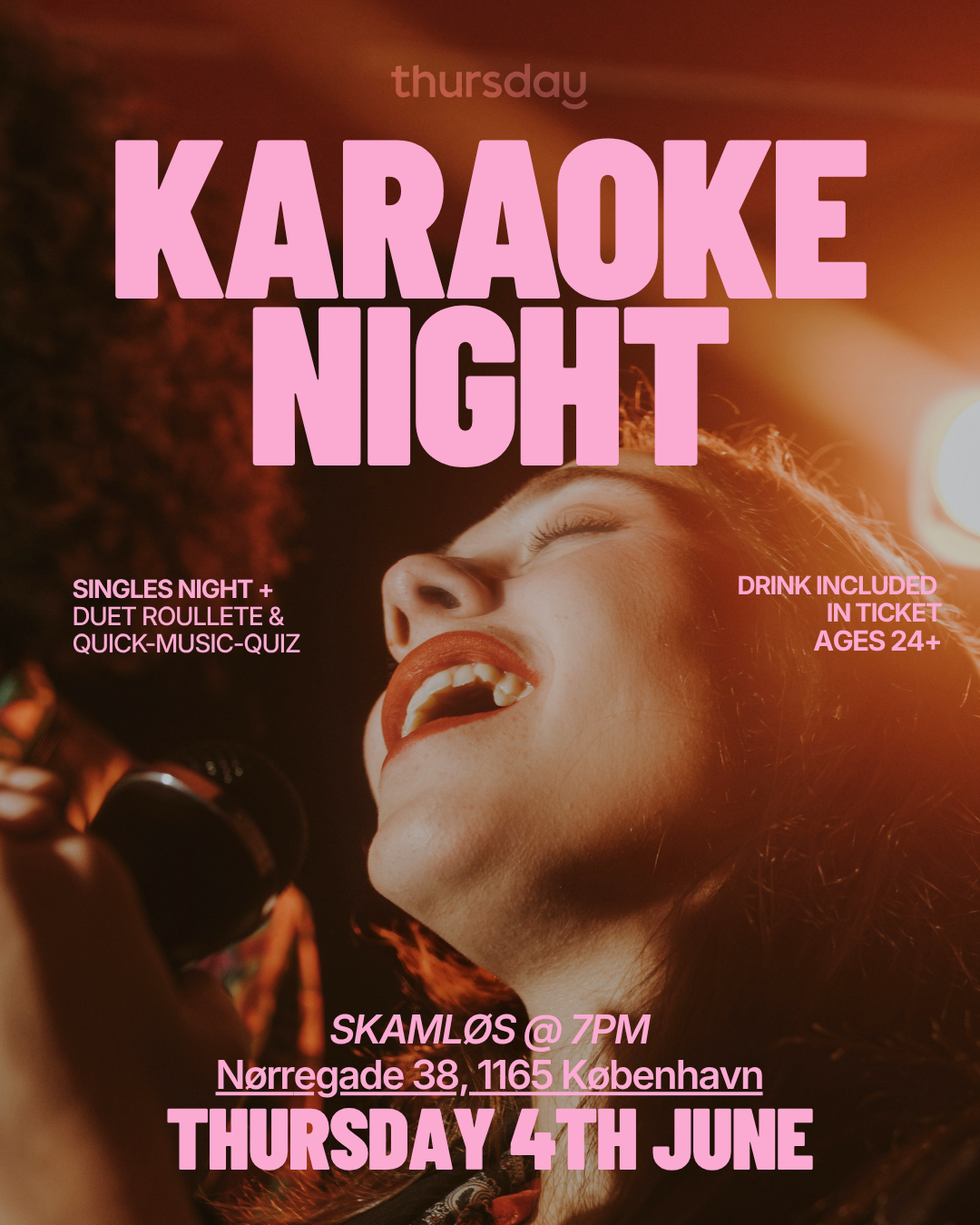 Thursday | Single’s Karaoke Night | Skamløs Bar