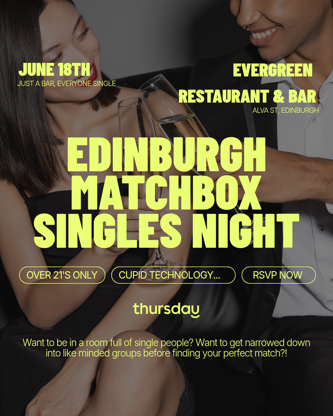 Thursday | EVERGREEN MYSTERY MATCH MAKING EVENT  | Edinburgh