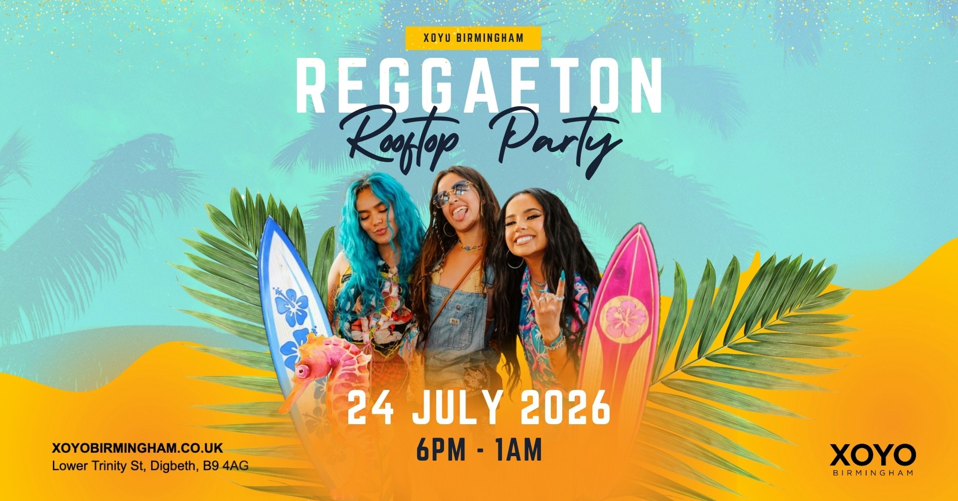 Reggaeton Rooftop Party (Birmingham) July