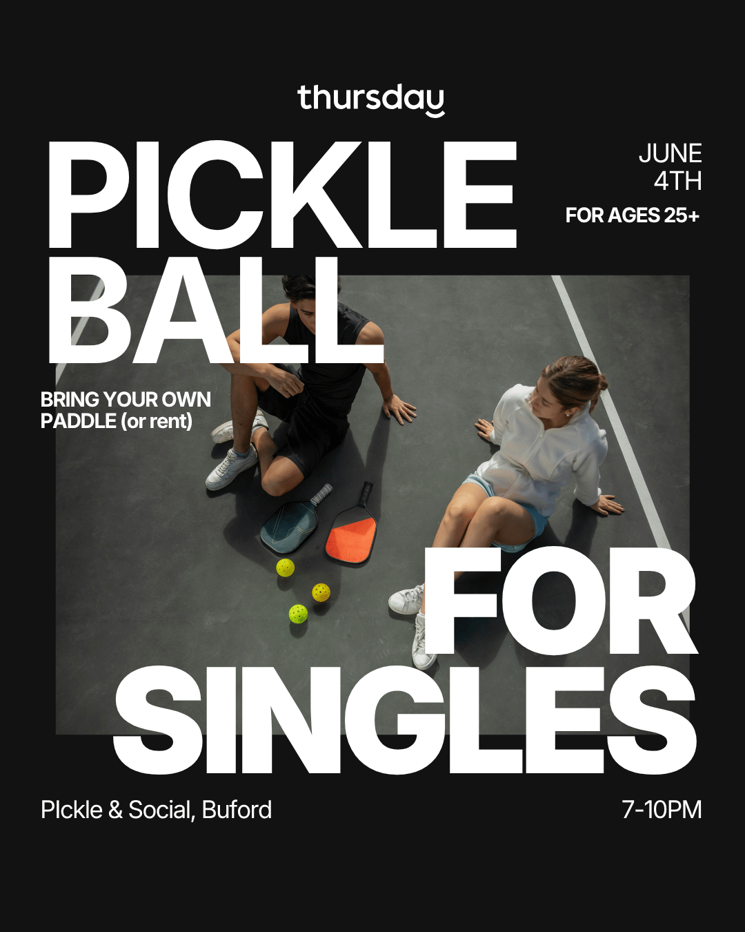 Thursday | Singles Pickleball Mixer | Atlanta