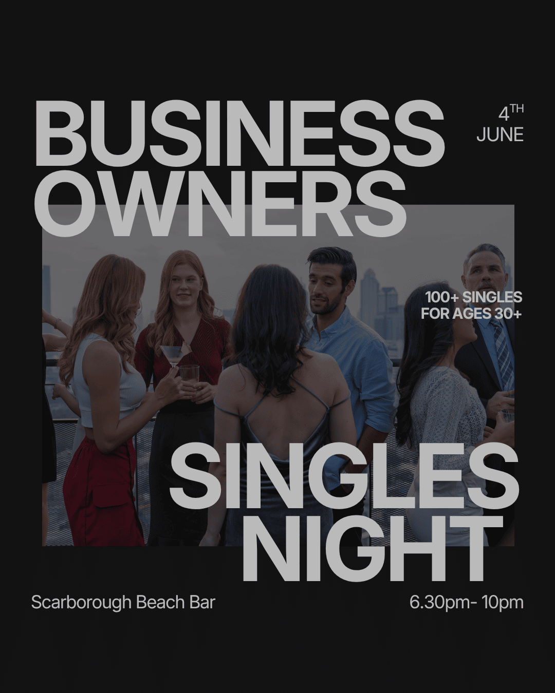 Thursday |  Entrepreneurs & Business Owners Singles Night @ Scarborough Beach Bar | Scarborough (30+)
