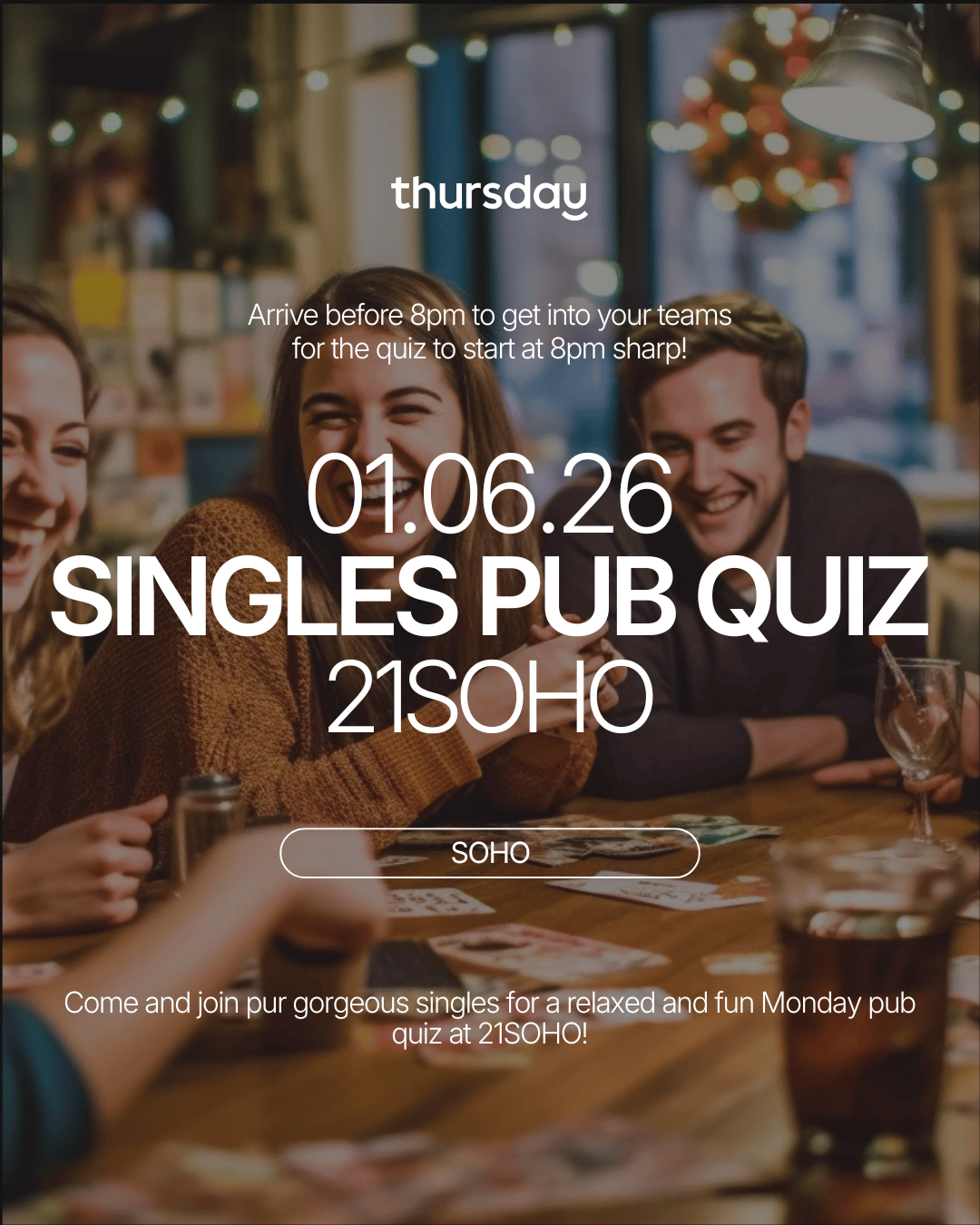 Monday | Pub Quiz Night | Soho