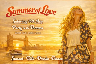 Get Ready to Groove: The Summer of Love London Boat Party! - £20 flash sale